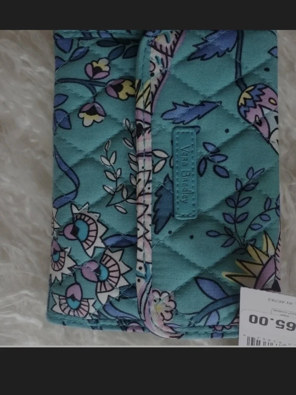 Vera Bradley RFID Blue Floral small billfold & Vera blad clear floral cosmetic